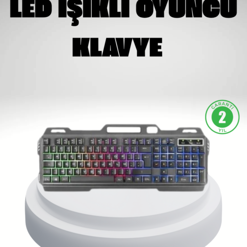 Oyun deneyiminizi bir üst seviyeye taşıyın! RGB Işıklı Oyuncu Klavye ve Mouse Seti