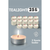 Najmaddin.com  303 100x100 HSNET Tealight Mum 25 Adet - Kokusuz Dekoratif Mum najmaddin.com