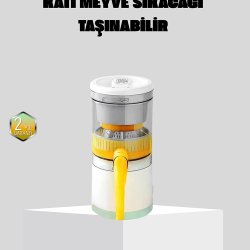 Sağlıklı yaşamın en pratik haliyle tanışın! Bu şarjlı mini katı meyve sıkacağı