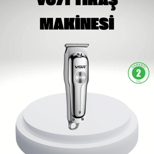 Modern erkek bakımında profesyonel performansı ve estetiği bir araya getiren Gümüş Desenli Şarjlı Tıraş Makinesi