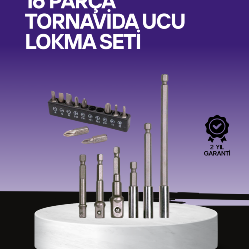 Bu 16 Parça Bits ve Adaptör Seti
