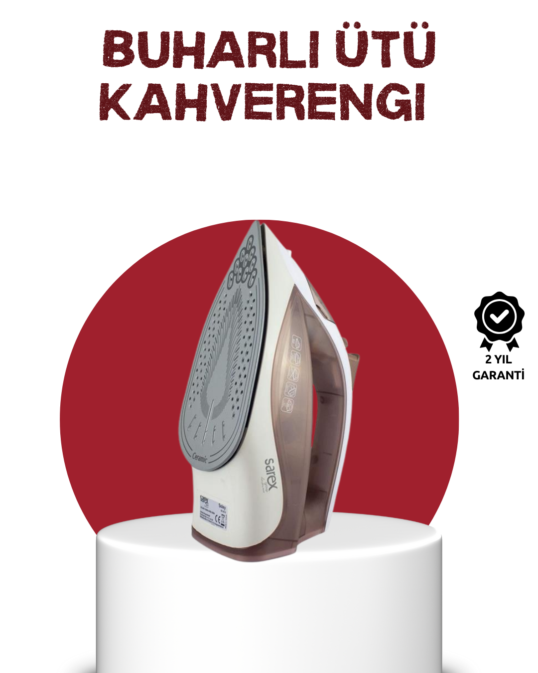 Najmaddin.com 3266 700x875 Seramik Tabanlı Buharlı Ütü 2200W Dikey Ütüleme 300ml Kahverengi najmaddin.com Modern tasarım ve yüksek performansı bir araya getiren Kahverengi Buharlı Ütü