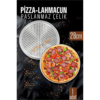 Najmaddin.com  446 100x100 Paslanmaz Çelik Pizza-Lahmacun Tepsisi – Delikli Tasarım ile Mükemmel Pişirme 28 cm najmaddin.com