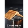 Najmaddin.com  516 100x100 Turk Takım Askısı Ceket Etek Pantolon Kıskaçlı 8 Adet Vincentis Devoto Design najmaddin.com