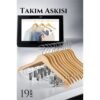 Najmaddin.com  517 100x100 Turk Takım Askısı Ceket Etek Pantolon Kıskaçlı 19 ADET najmaddin.com
