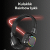 Kulaklık gövdelerinde yer alan renkli RGB ışık efektleri