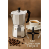 Najmaddin.com  63 100x100 HSNET Klasik Italyan Moka Pot - 6061 Saf Alüminyum  Profesyonel Moka Pot - 6 kişilik najmaddin.com