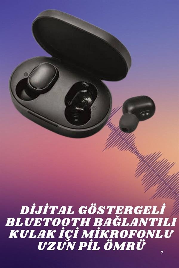Najmaddin.com 652 Kablosuz TWS Kulaklık Kulak İçi Mikrofonlu Bleuetooth Kulaklık Yüksek Ses Kaliteli najmaddin.com Ergonomik tasarımı ve hafif yapısı sayesinde uzun süreli kullanımlarda bile konfor sunar
