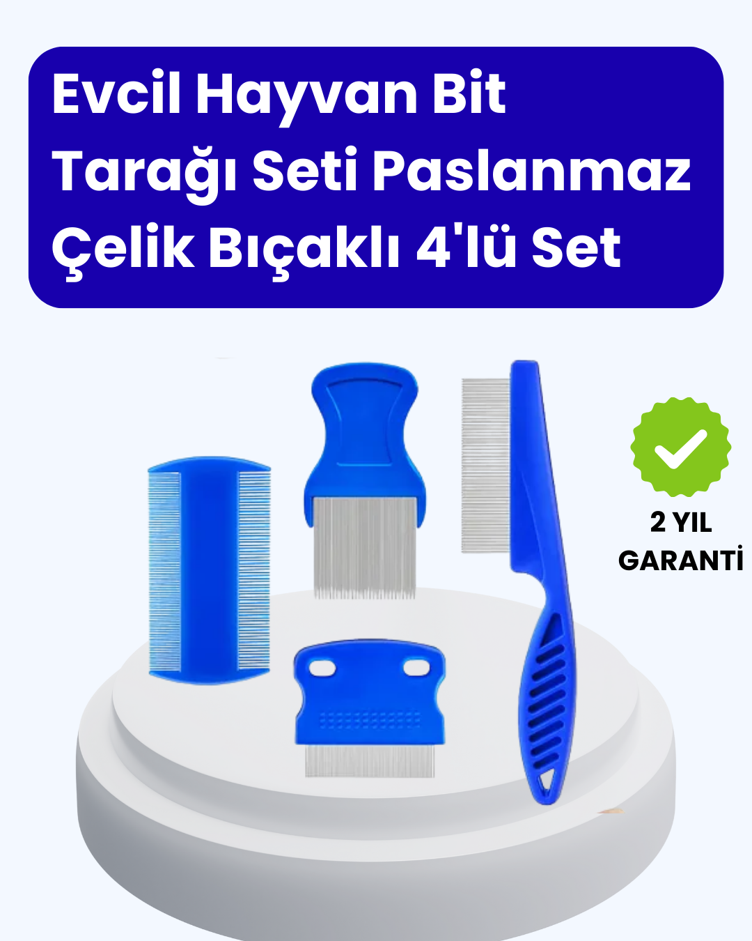 Najmaddin.com 697 700x875 Evcil Hayvan Bakımı İçin Dayanıklı ve Çok Amaçlı Tarak Seti (4 Parça) najmaddin.com Bit