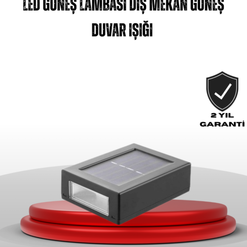 Güneş enerjili LED duvar lambası