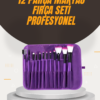 12 farklı fırçadan oluşan bu set