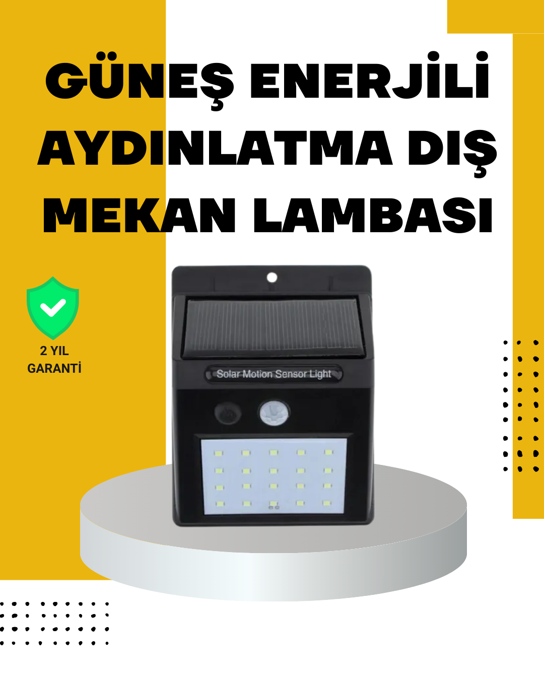 Najmaddin.com 761 700x875 144 LED'li Geniş Aydınlatma Alanına Sahip Güneş Enerjili Güvenlik Lambası najmaddin.com Güneş enerjili bu dış mekan lambası