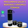 Günlük hayatın temposunda sıcak veya soğuk içeceğinizi ideal ısıda yanınızda taşımak artık çok daha kolay. Bu 500 ml kapasiteli paslanmaz çelik termos seti