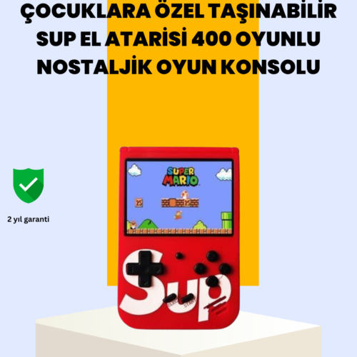 Nostaljik oyunları modern taşınabilirlik ile birleştiren bu retro el konsolu