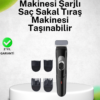 Evde tıraş keyfini profesyonel kalitede yaşamak isteyenler için geliştirilen bu şarjlı saç ve sakal kesme makinesi