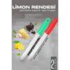 Najmaddin.com  98 100x100 HSNET Limon Rendesi - Uzun Peynir Çikolata Sarımsak Rendesi 2 li set najmaddin.com