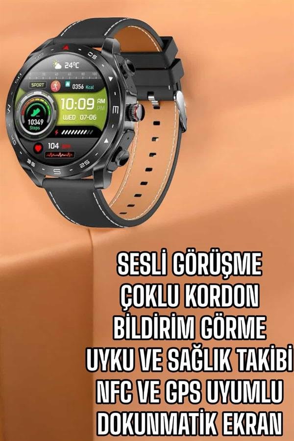 Najmaddin.com 997 Akıllı Saat Bildirim Görme Sesli Görüşme Çoklu Kordon GPS Takibi najmaddin.com Sağlığınızı ve günlük aktivitelerinizi kolayca takip etmenizi sağlayan bu akıllı saat