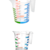 Ölçü Kabı Dereceli Renkli 1000 Ml + 500 Ml Set