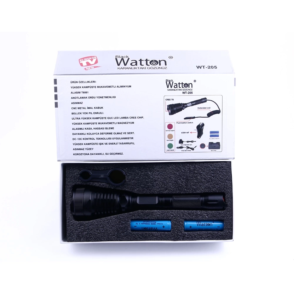 Orjinal 800 Lümen T6 Özel Avcı Feneri Wt-205 - Görsel 3