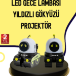 Otomatik Döner Slaytlı Üç Parlaklık Ayarlı Projektör Lamba