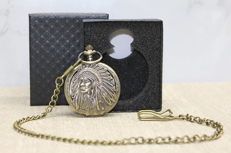 Özel Kutulu Kızılderili Köstekli Saat Alk4683