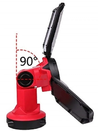 P-8801 Şarjlı Katlanabilir 3xcob Led+ 3w Led Çok Fonksiyonlu Kamp Feneri - Görsel 3