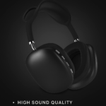 P9 Bluetooth 5.0 Kablosuz Siyah Kulaklık Mikrofonlu Uzun Pil Yüksek Bass ANC