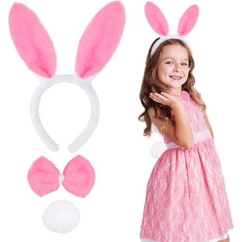 Pembe Tavsan Kostum Seti Tac Papyon Ponpon 12li Paket 268795332 Sw500sh500 Pembe Tavşan Kostüm Seti – Taç, Papyon, Ponpon (12’li Paket) najmaddin.com Papyon