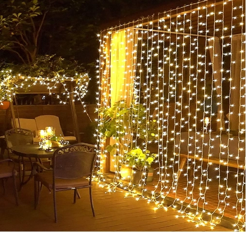 Perde Led Sarı Işık 3 x 3
