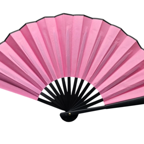 Plastik Kumaş Yelpaze 12'li Pembe