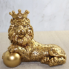 Polyester Dekoratif Taçlı Aslan Figürü Alk2575