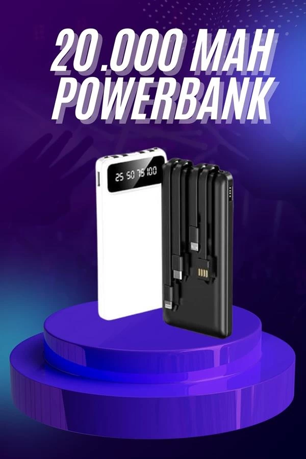 Powerbank 20000 Mah Hizli Sarj Ozellikli Tasinabilir Usb Girisli 242563512 Sw600sh900 Powerbank 20.000 MAH Hızlı Şarj Özellikli Taşınabilir USB Girişli najmaddin.com Bu 20.000 mAh kapasiteli hızlı şarj özellikli powerbank