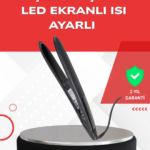 Profesyonel 2025 Saç Düzleştirici Isı Ayarlı Titanyum Seramik Plakalı A Kalite Orijinal