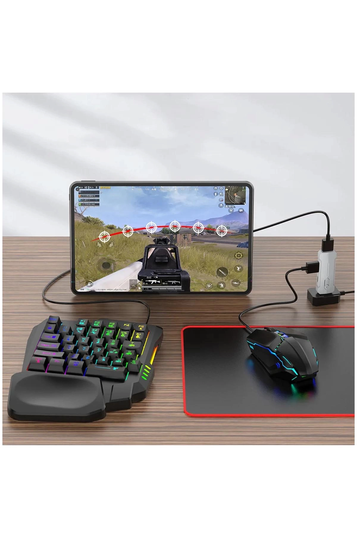 Pubg Mobil Oyun Kiti 5in1 Bt5.3 Klavye Mouse Dönüştürücü Seti Pugb Seti