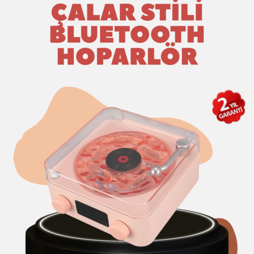 Retro Kristal Netliğinde Ses – Gece Işıklı Retro Bluetooth Hoparlör