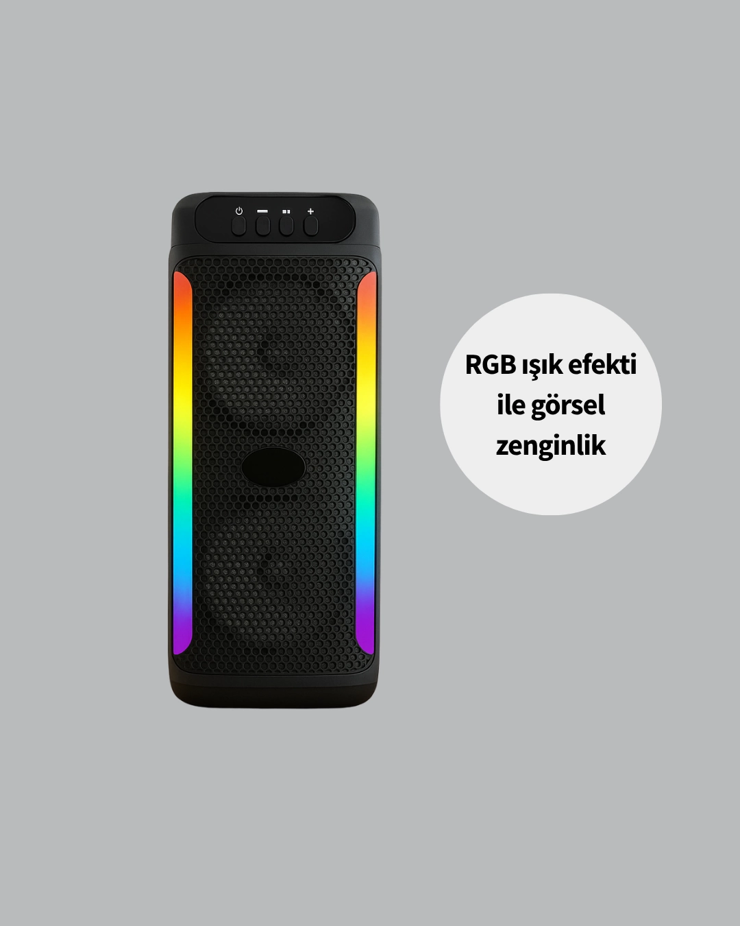 Rgb Isikli Cift Hoparlorlu Tasinabilir Bluetooth Speaker Ve Mikrofon 346446996 Sw1080sh1350 700x875 RGB Işıklı Çift Hoparlörlü Taşınabilir Bluetooth Speaker ve Mikrofon najmaddin.com güçlü ses kalitesi ve şık tasarımıyla müzik deneyiminizi bir üst seviyeye taşır. İki adet 4 inç hoparlör