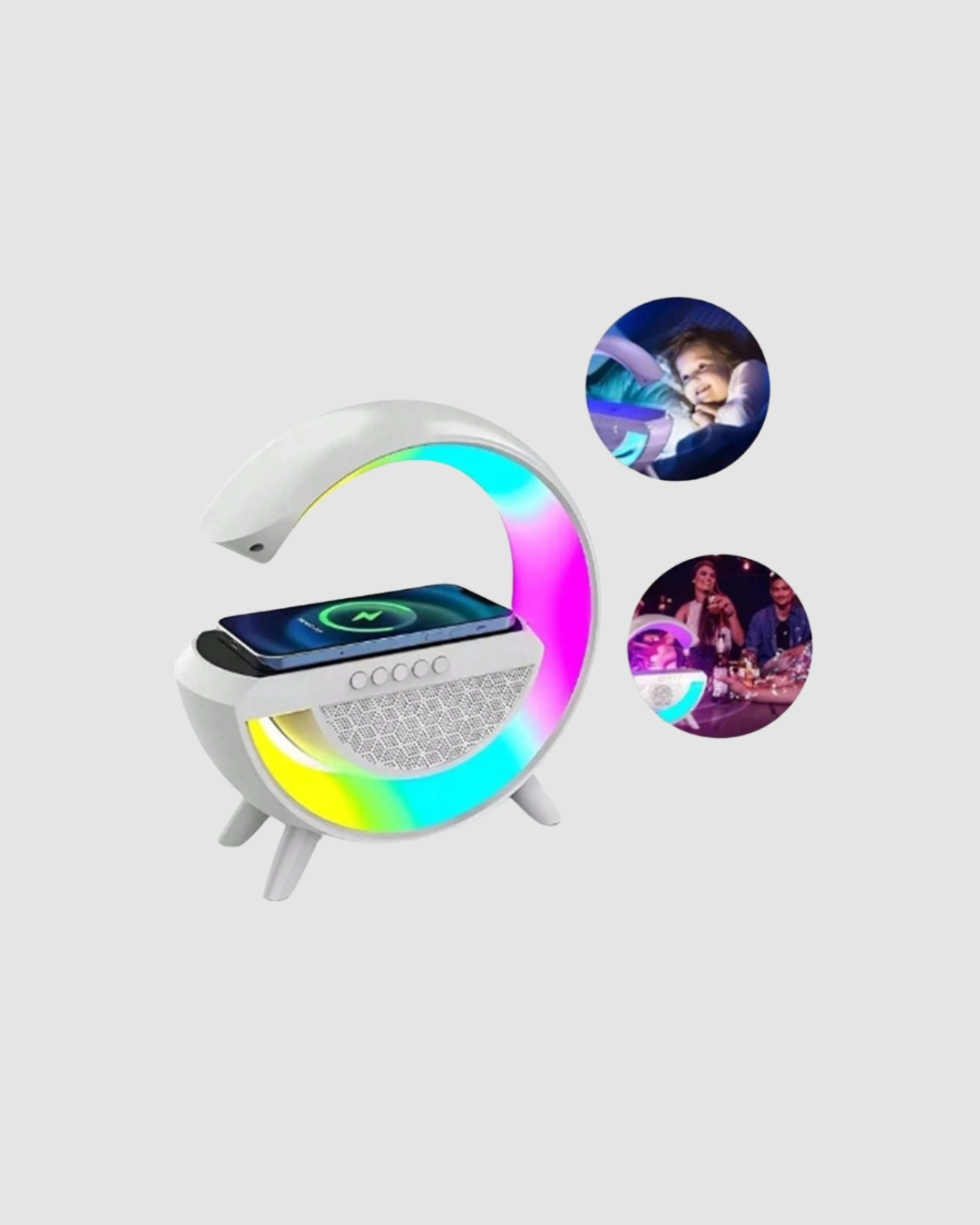 Rgb Isikli Kablosuz Sarjli Hoparlor Fm Radyolu Akilli Gece Lambasi 312282743 Sw1080sh1350 700x875 RGB Işıklı Kablosuz Şarjlı Hoparlör – FM Radyolu Akıllı Gece Lambası najmaddin.com çok yönlü özellikleriyle fark yaratır. Kablosuz şarj özelliği ve NFC desteği ile kablolardan kurtulun; telefonunuzu kolayca şarj edin.Bluetooth 5.0 teknolojisiyle 10 metreye kadar güçlü bağlantı kurar