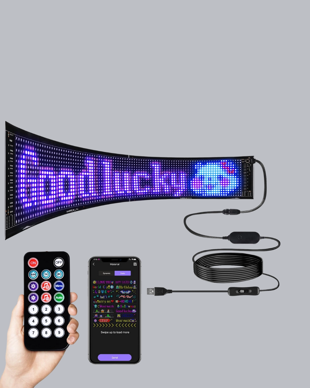 Rgb Led Panel Usb Guc Girisli Gif Ve Yazi Gosterimli Akilli Ekran 234743782 Sw1080sh1350 700x875 RGB LED Panel – USB Güç Girişli, GIF ve Yazı Gösterimli Akıllı Ekran najmaddin.com GIF ve Yazı Gösterimli Akıllı Ekran