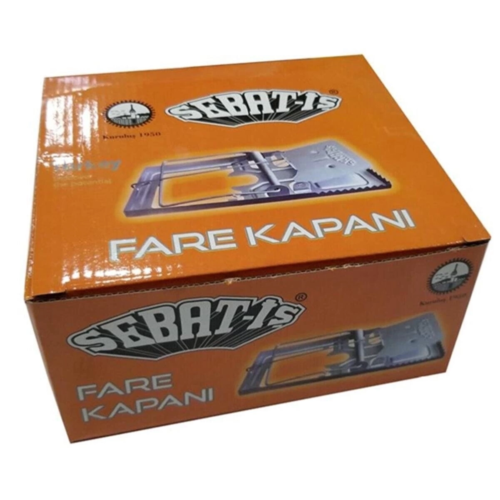 Sebat-iş Yaylı Metal Fare Kapanı 12 Adet