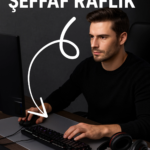 Şeffaf Kaydırmaz Raflık 45x300 Cm Dolap İçi