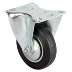 Eco Lounge Servis Tekeri - Tablalı Siyah Sabit - Çap 80 mm