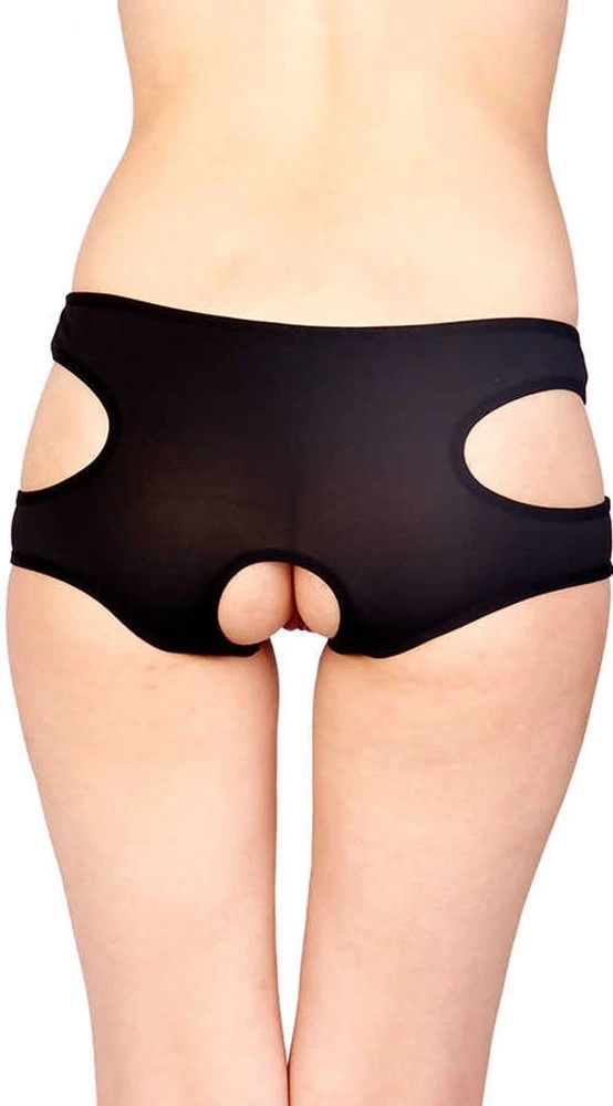 Siyah Özel Bölgesi Açık Fantazi Külot Tm1154