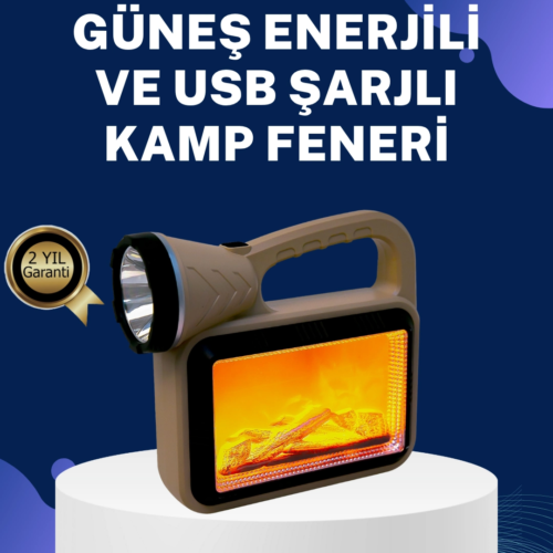 Solar Alev Lambası – Kamp