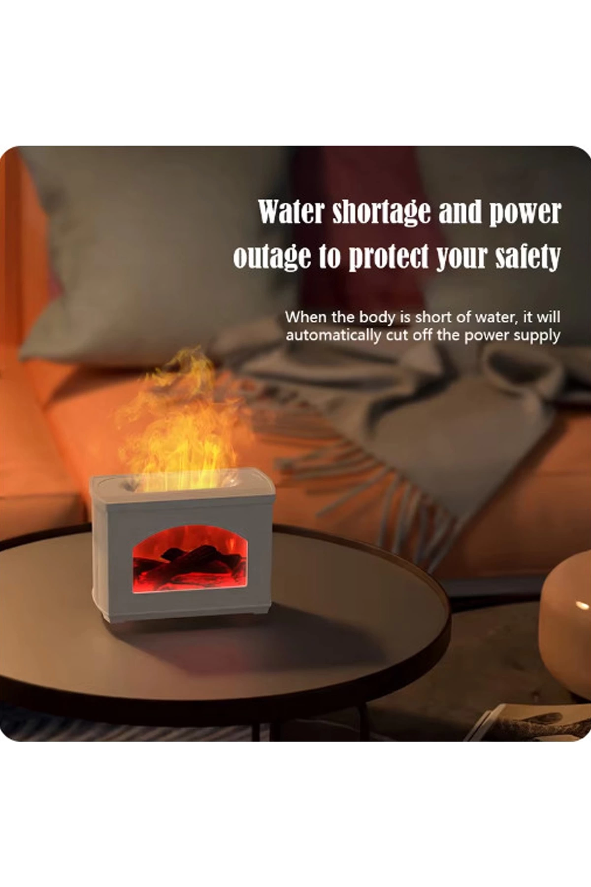 Şömine Hava Nemlendirici Aromatik Oda Kokusu 270 Ml Difüzörü Buhar Makinası - Görsel 3