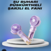 Su Sisi Püskürtmeli Taşınabilir El Fanı – Çocuk ve Öğrencilere Uygun