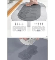 Süper Su Emici Kaymaz Tabanlı Banyo Paspası ( 40x60 )cm