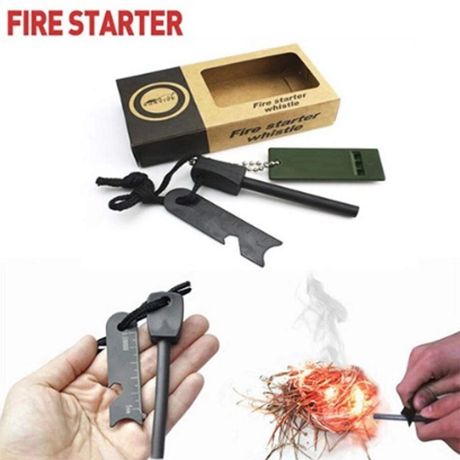 Survive Magnezyum Çubuğu Ateş Başlatıcı Çakmak Taşı - Görsel 3