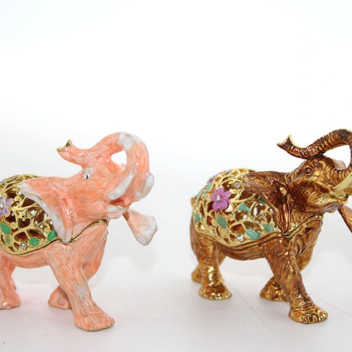 Taşlı Tekli Fil Figürü Model 1