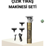 T Bıçaklı Profesyonel Çizik Tıraş Makinesi Seti – 120 Dakika Kullanım