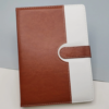 Tarihsiz Ajanda Defter Kahverengi Beyaz Renk